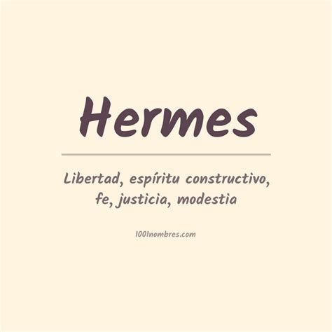 hermes nombre significado|Hermes translate.